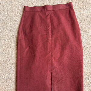 Banana Republic Petite Maroon Pencil Skirt